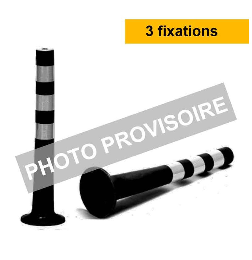 Balise souple Ø80 mm à mémoire de forme – Fixation 3 points Balise souple Ø80 mm à mémoire de forme – Fixation 3 points