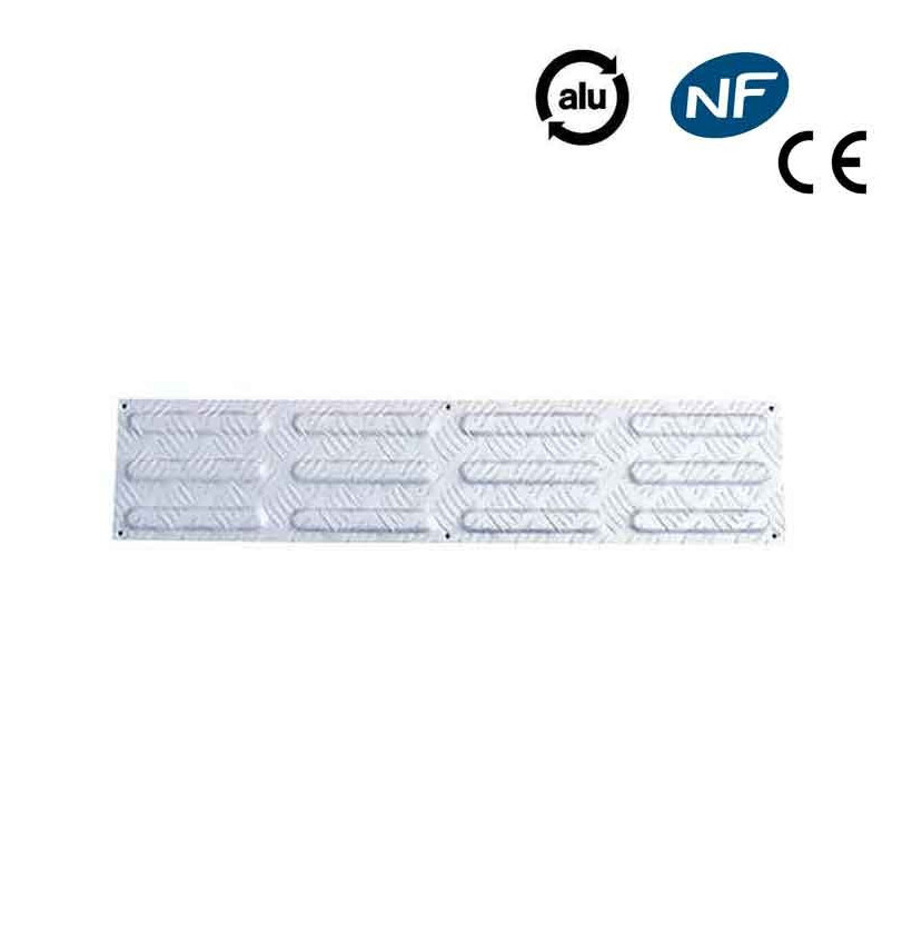 Bande de guidage podotactile aluminium VISO 840 mm Conforme NF P98-351