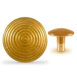 Clou podotactile strié VISO Ø25 mm – Inox, laiton ou aluminium noir