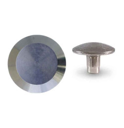 Clou podotactile inox 316 VISO POD35 – Tête lisse Ø35 mm à sceller