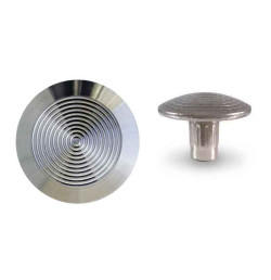 Clou podotactile ø35mm strié INOX 316