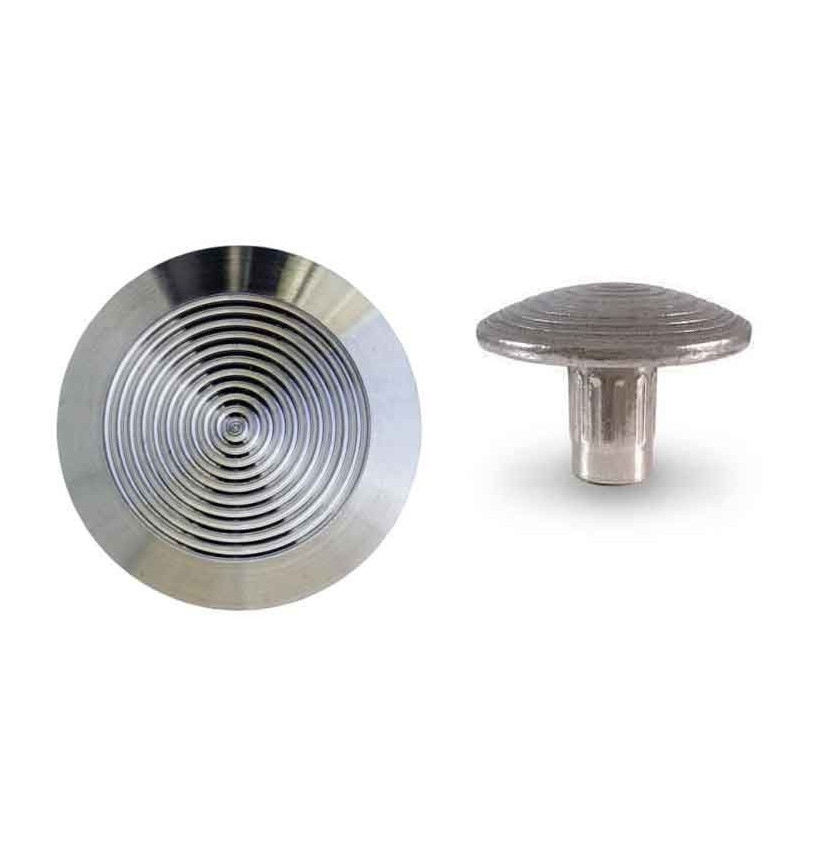 Clou podotactile ø35mm strié INOX 316 Clou podotactile ø35mm strié INOX 316
