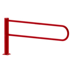 Portillon rotatif extensible rouge en acier Sécurité d’accès modulable