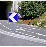 Plot routier réfléchissant double face – 100 x 100 mm – Orange ou Vert