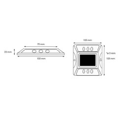 Plot solaire LED clignotant - IDEQUIP