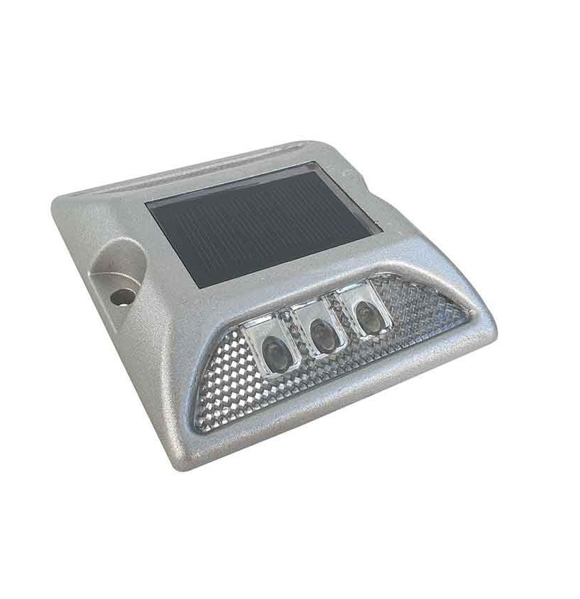 Plot routier LED Solaire clignotant | 100x100mm Plot routier LED Solaire clignotant | 100x100mm