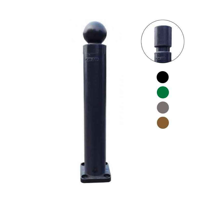 Potelet de ville à mémoire de forme à platine