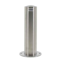 Borne de protection inox Ø100 mm Hauteur 400 mm Fixation au sol