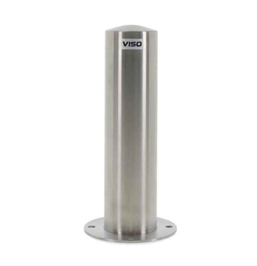 Borne de protection inox Ø100 mm Hauteur 400 mm Fixation au sol