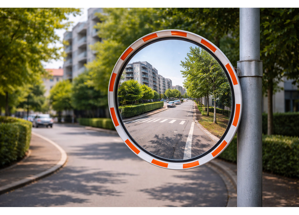 Miroirs de sécurité en agglomération et parking : améliorer la visibilité